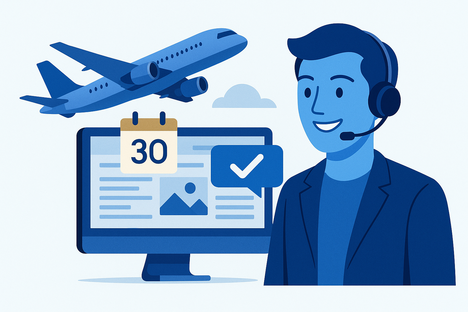 AI Chatbot with Airplane and Technology
