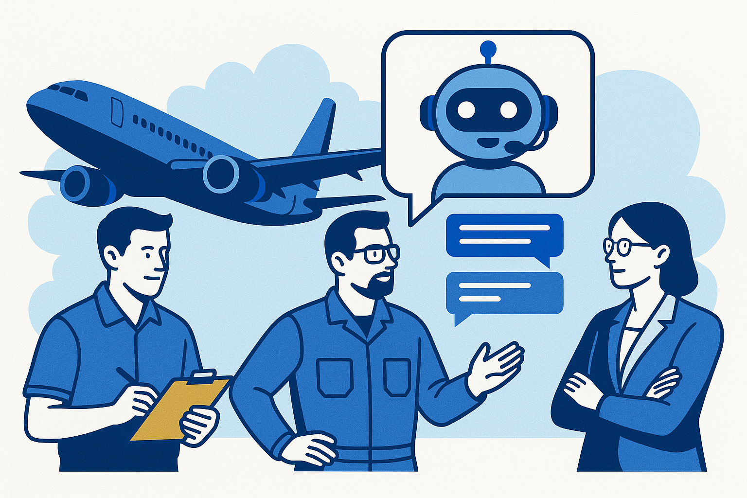 Aviation Team and Chatbot Collaboration