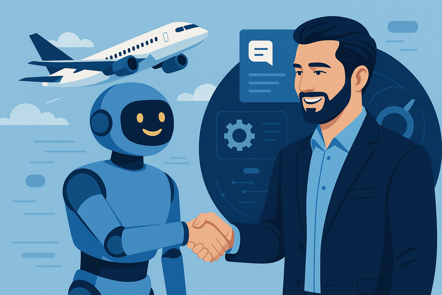Business Interaction with Chatbot Avatar